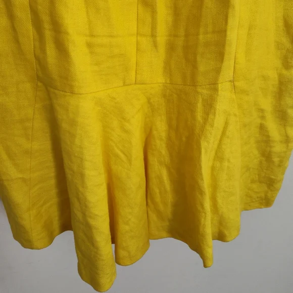 Lafayette 148 New York Vibrant Yellow Midi Dress - Picture 7 of 12